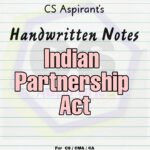 Indian Partnership Act, 1932 - Handwritten Notes - CS CA CMA