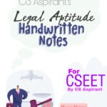 LEGAL APITUDE HANDWRITTERN NOTES PDF - CSEET
