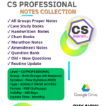 CS Professional Notes Collection 2026 - New Syllabus - Google Drive Access