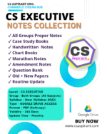 CS Executive Notes Collection Both Group | Google Drive Access | New Syllabus 2026