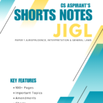 JIGL SHORT NOTES | CS EXECUTIVE NEW SYLLABUS (PDF)