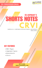 CRVI SHORT NOTES | CS PROFESSIONAL NEW SYLLABUS (PDF)