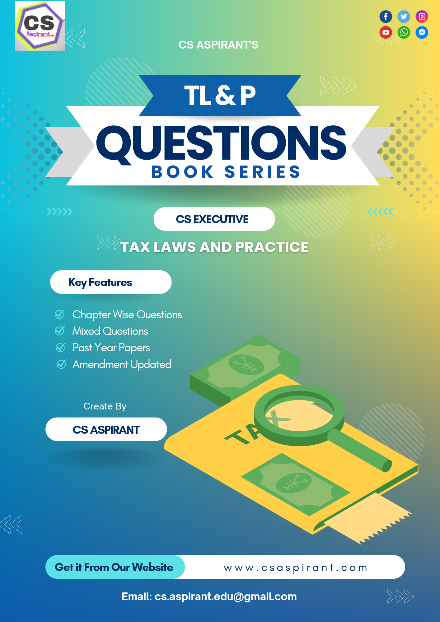 file-400 TAX LAWS & PRACTICE Question Bank E-BOOK | CS EXECUTIVE (NEW SYLLABUS) - Image 1