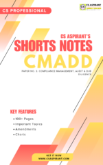 CMADD SHORTS NOTES | CS PROFESSIONAL NEW SYLLABUS (PDF)