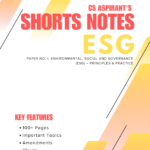 ESG SHORTS NOTES | CS PROFESSIONAL NEW SYLLABUS (PDF)