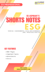 ESG SHORTS NOTES | CS PROFESSIONAL NEW SYLLABUS (PDF)
