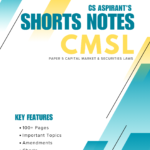 CMSL SHORTS NOTES | CS EXECUTIVE NEW SYLLABUS (PDF)