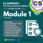 Group 1 Full Syllabus Test Series | CS PROFESSIONAL NEW SYLLABUS