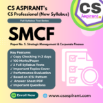 SMCF Full Syllabus Test Series | CS PROFESSIONAL NEW SYLLABUS