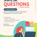 SACM & DD Question Bank| CS PROFESSIONAL