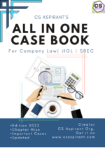 ALL IN ONE CASE BOOK | CS EXECUTIVE MODULE 1 | CS ASPIRANT