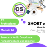 SECRETARIAL AUDIT COMPLIANCE MANAGEMENT AND DUE DILIGENCE Short Notes | CS PROF.