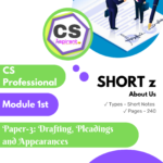 Drafting, Pleadings and Appearances Short Notes | CS PROFESSIONAL