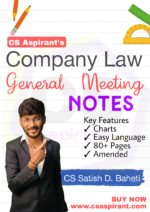 General Meeting Notes | Company Law | CS Satish | CS EXECUTIVE