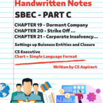 SBEC / SBILL  - PART C Handwritten Notes | CS Executive