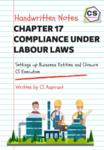 SBEC / SBILL  | Chapter 17 Compliance Under Labour Law | Handwritten Notes